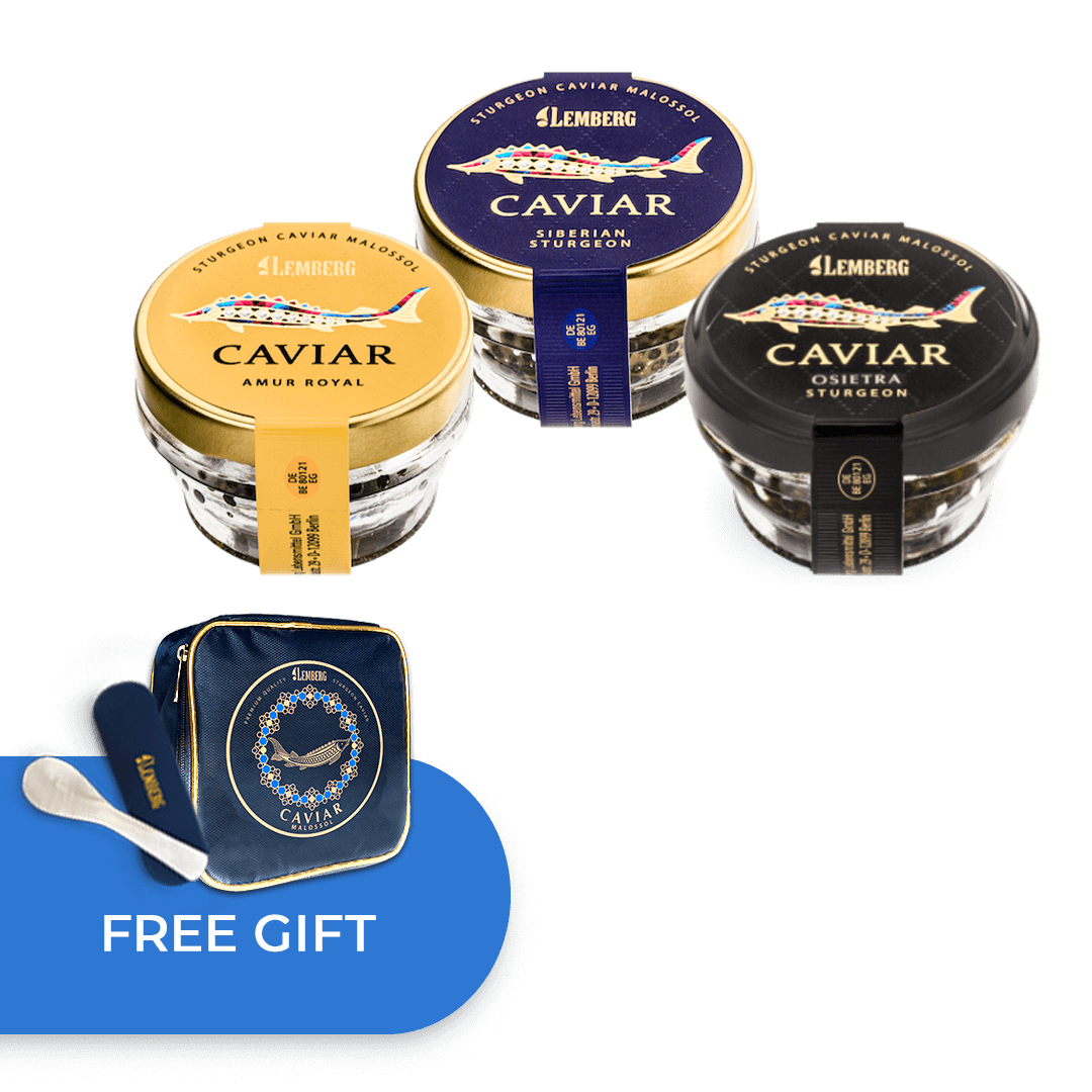 3 caviar delicacies, 3х30g