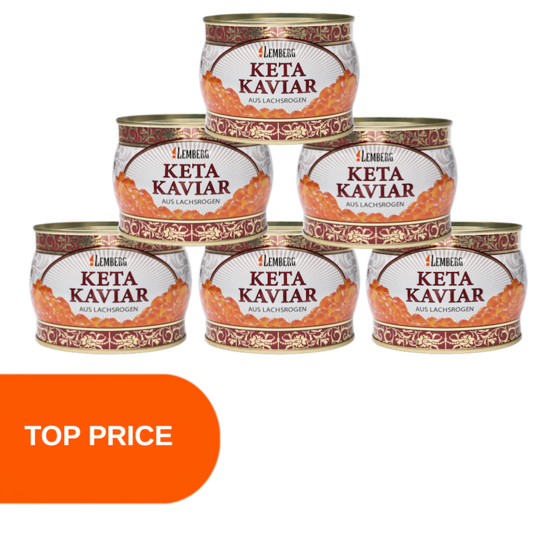 Chum Salmon Caviar, 6 x 400g