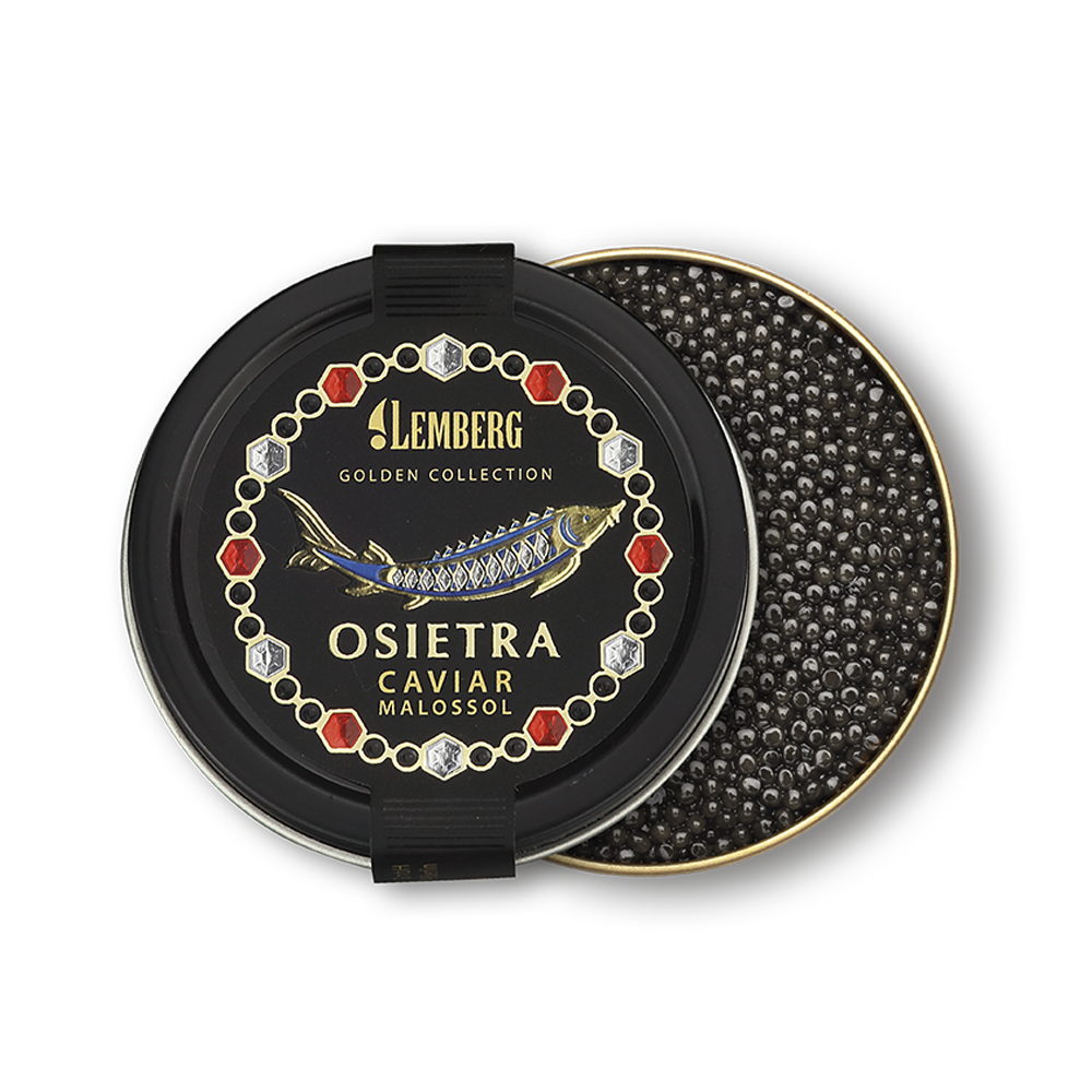 Sturgeon Caviar OSIETRA & AMUR ROYAL Caviar, 2 х 100g