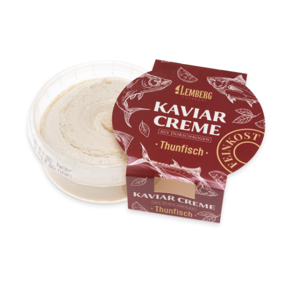 Kaviarcreme aus Kabeljaurogen mit Thunfisch, 150 g